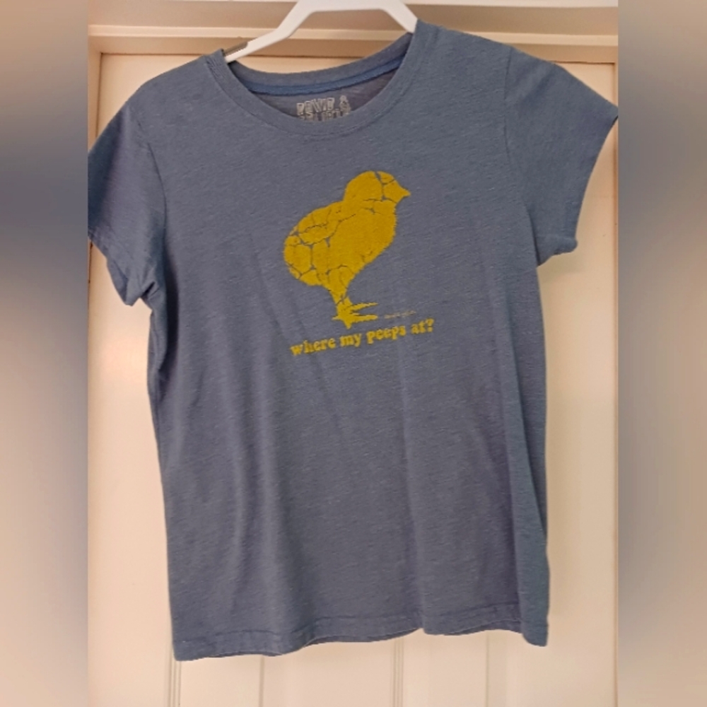 Light blue graphic tee